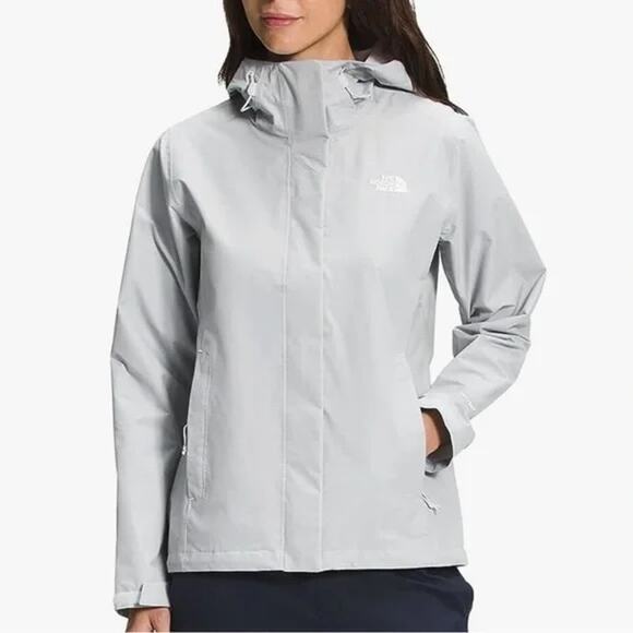 The North Face Hyvent Full Zip Hooded Rain Coat Jacket Gray XL - Picture 1 of 12